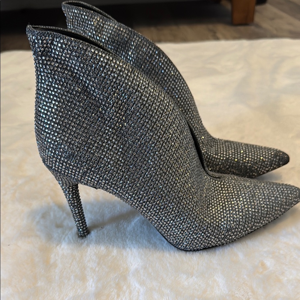 Jessica Simpson Silver Stiletto Heels